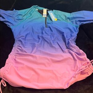 Swimwear in Blue and Pink